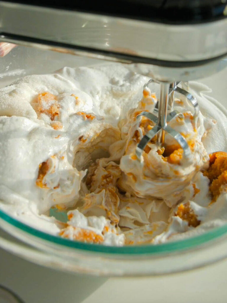 using hand mixer for filling for no bake pumpkin cheesecake